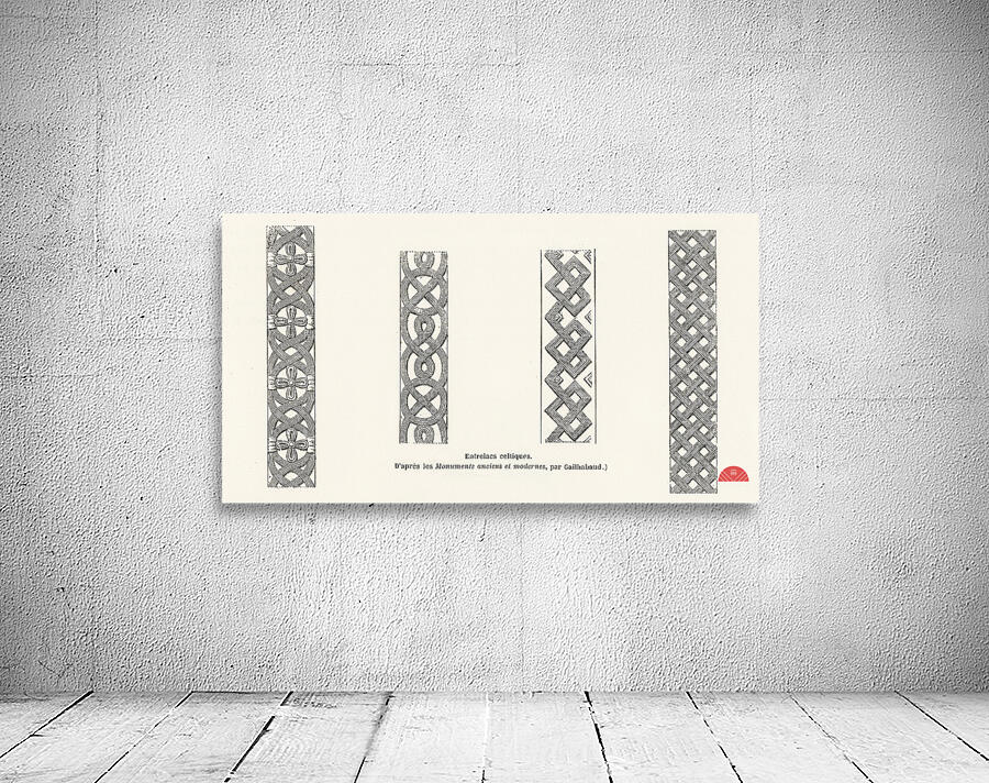 Antique illustration. 1888 edition Lornement Polychrome by Albert Racine 1825–1893. Wall Preview