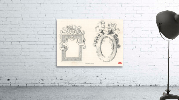 Antique Chinese illustration. 1888 edition Lornement Polychrome by Albert Racine 1825–1893. Wall Preview