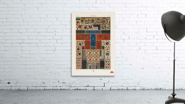 Indian pattern. 1888 edition Lornement Polychrome by Albert Racine 1825–1893. Wall Preview