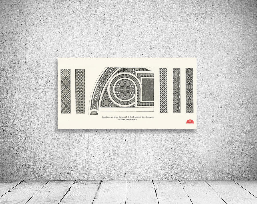 Patterns. 1888 edition Lornement Polychrome by Albert Racine 1825–1893. Wall Preview