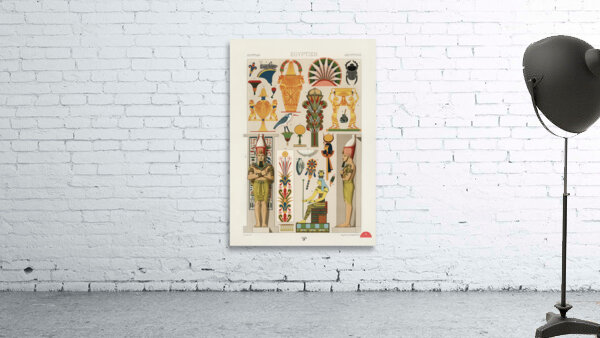 Egyptian pattern Lornement Polychrome 1888 by Albert Racinet 1825-1893. 1888 edition. Wall Preview