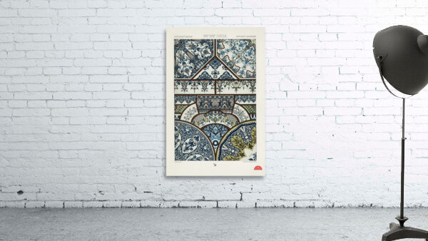 17th and 18th Century pattern. 1888 edition Lornement Polychrome by Albert Racine 1825–1893. Wall Preview