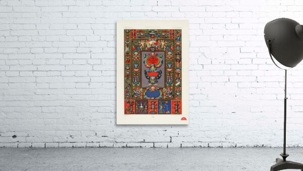 Renaissance pattern. 1888 edition Lornement Polychrome by Albert Racine 1825–1893. Wall Preview