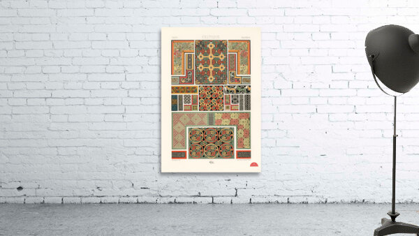 Celtic pattern. 1888 edition Lornement Polychrome by Albert Racine 1825–1893. Wall Preview