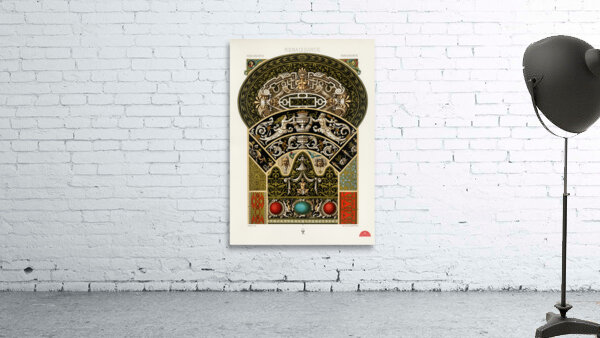 Renaissance pattern. 1888 edition Lornement Polychrome by Albert Racine 1825–1893. Wall Preview