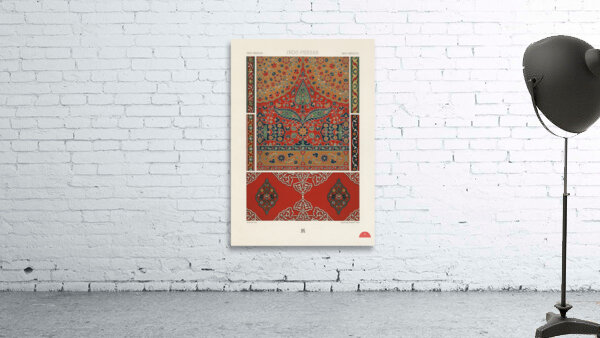 Indo-Persian pattern. 1888 edition Lornement Polychrome by Albert Racine 1825–1893. Wall Preview