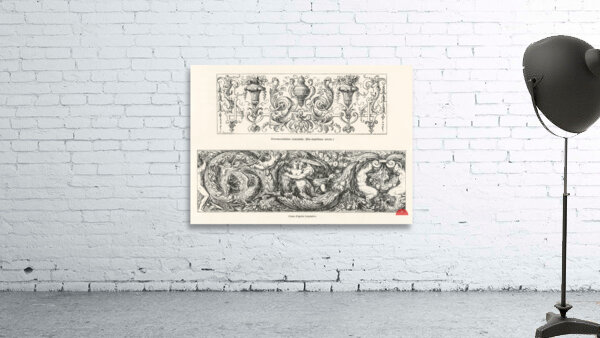 17th-century ornamental designs. 1888 edition Lornement Polychrome by Albert Racine 1825–1893. Wall Preview