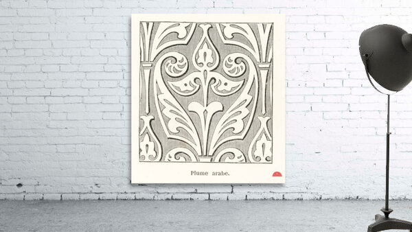 Arabic feather design. 1888 edition Lornement Polychrome by Albert Racine 1825–1893. Wall Preview