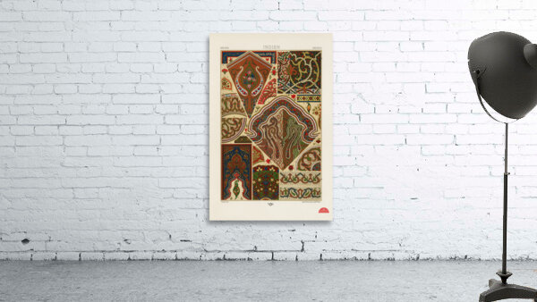 Indian pattern. 1888 edition Lornement Polychrome by Albert Racine 1825–1893. Wall Preview
