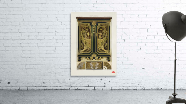 17th Century pattern. 1888 edition Lornement Polychrome by Albert Racine 1825–1893. Wall Preview