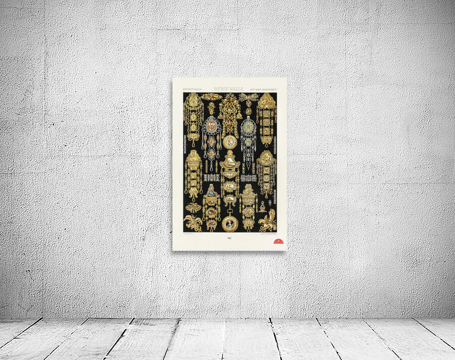 17th and 18th Century pattern Lornement Polychrome 1888 by Albert Racinet 1825–1893. 1888 edition.  Wall Preview