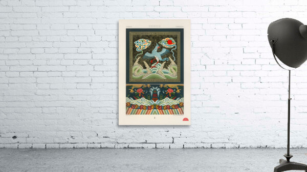 Chinese pattern Lornement Polychrome 1888 by Albert Racinet 1825-1893. 1888 edition. Wall Preview