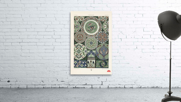 18th Century pattern Lornement Polychrome 1888 by Albert Racinet 1825-1893. 1888 edition. Wall Preview