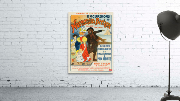 Excursions En Normandie Et Bretagne 1896 Posters by Georges Meunier Wall Preview
