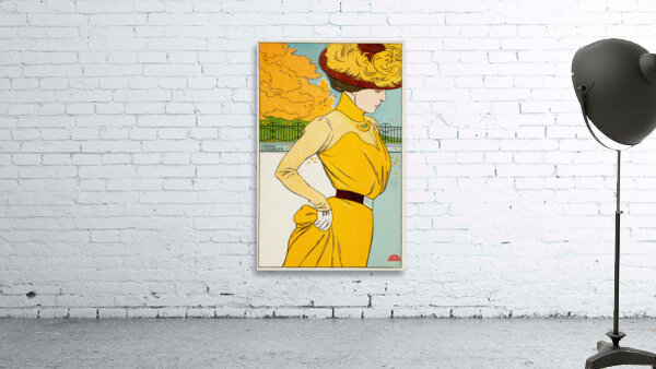 Taking a walk 1900 Illustration by Georges Meunier Wall Preview