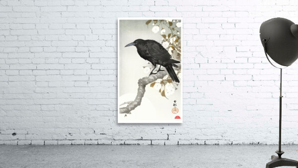 A crow and the full moon 1900-1930 by Ohara Koson 1877-1945. Wall Preview