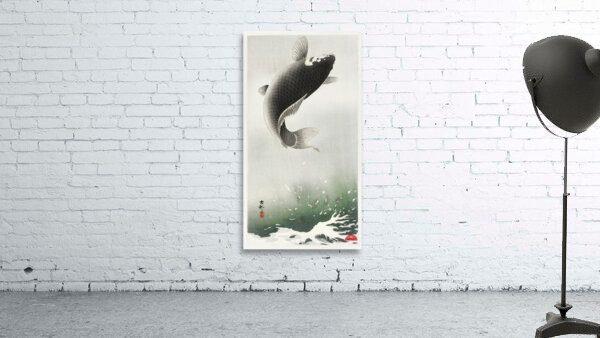 Leaping carp 1900 - 1930 by Ohara Koson 1877-1945. Wall Preview
