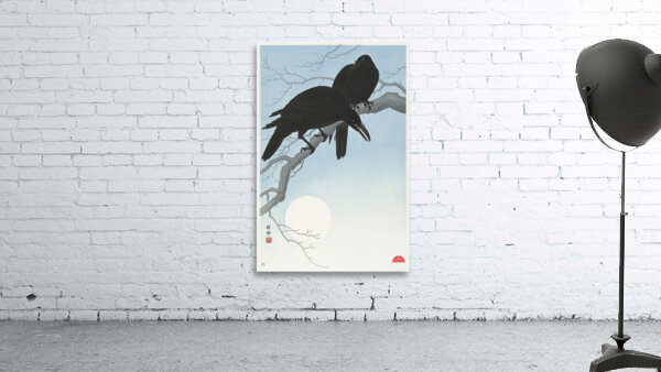 Two crows on a branch 1927 by Ohara Koson 1877-1945. Wall Preview