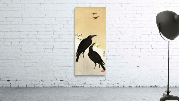 Crows in snow 1900 - 1936 by Ohara Koson 1877-1945. Wall Preview