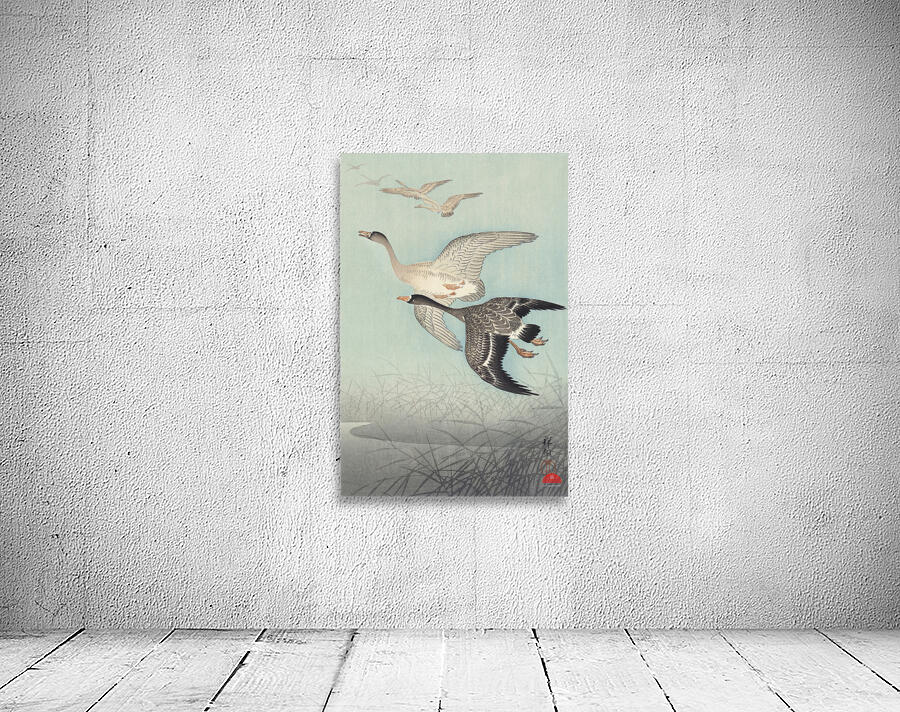Great geese in flight 1925 - 1936 by Ohara Koson 1877-1945. Wall Preview