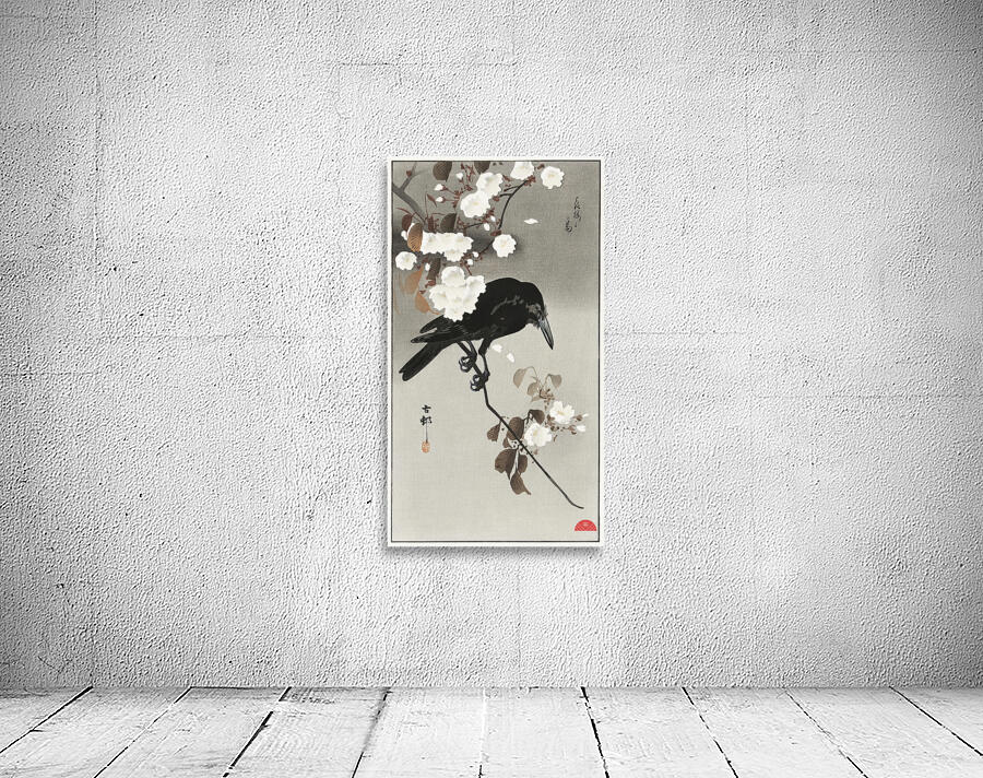 Crow and cherry blossom 1930 - 1975 by Ohara Koson 1877-1945. Wall Preview