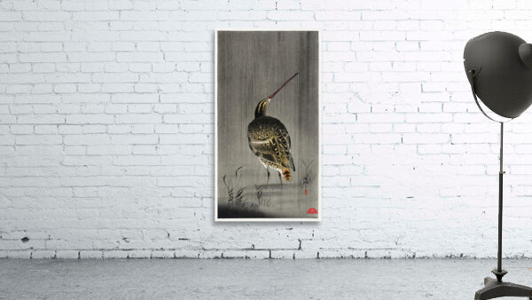 Snipe in the rain 1900 - 1930 by Ohara Koson 1877-1945. Wall Preview