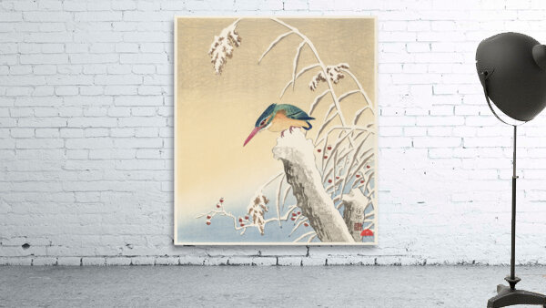 Kingfisher in the snow 1925 - 1936 by Ohara Koson 1877-1945. Wall Preview