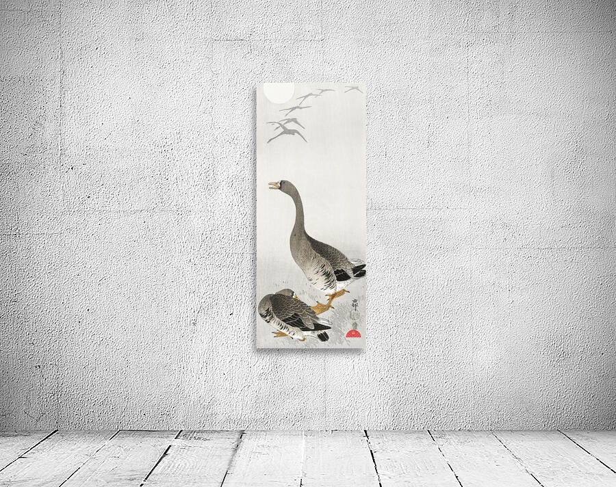 Two geese 1900 - 1910 by Ohara Koson 1877-1945. Wall Preview