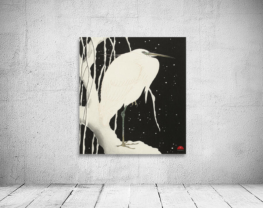Heron in snow 1925-1936 by Ohara Koson 1877-1945 Wall Preview