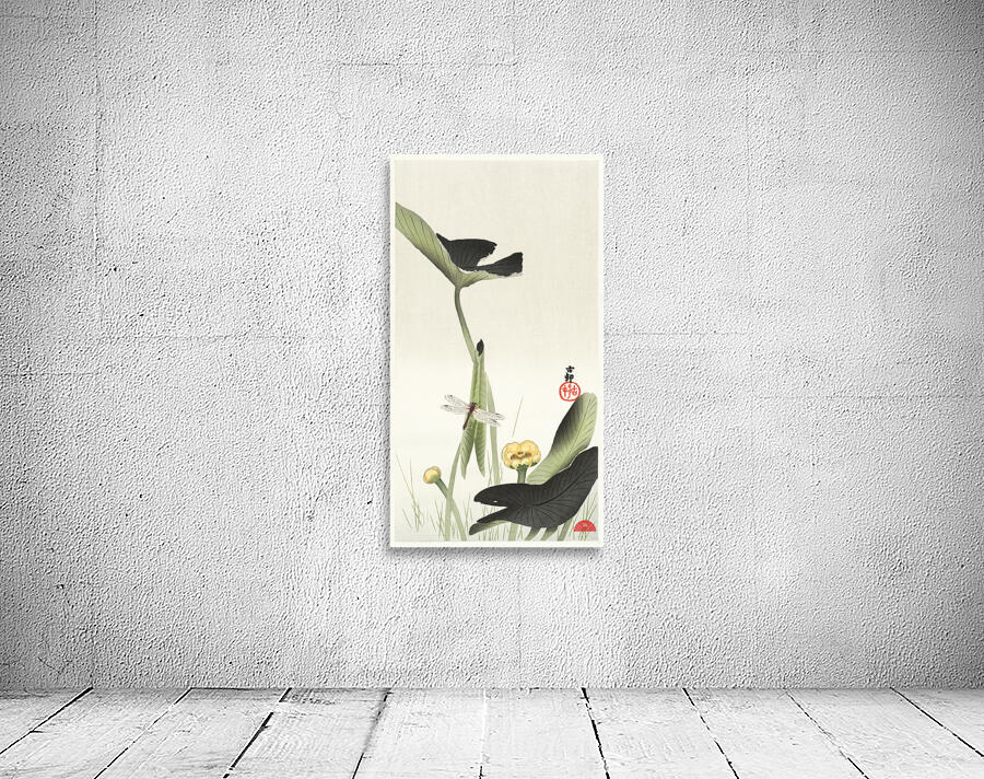 Libelle and lotus 1900 - 1930 by Ohara Koson 1877-1945. Wall Preview