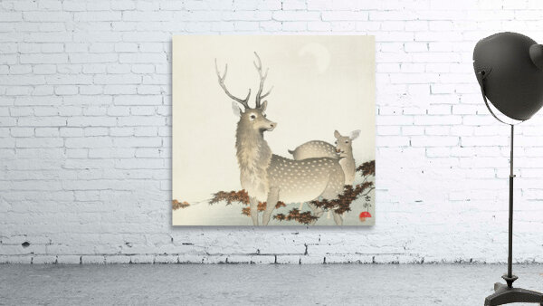 Couple of deers 1900 - 1930 by Ohara Koson 1877-1945. Wall Preview