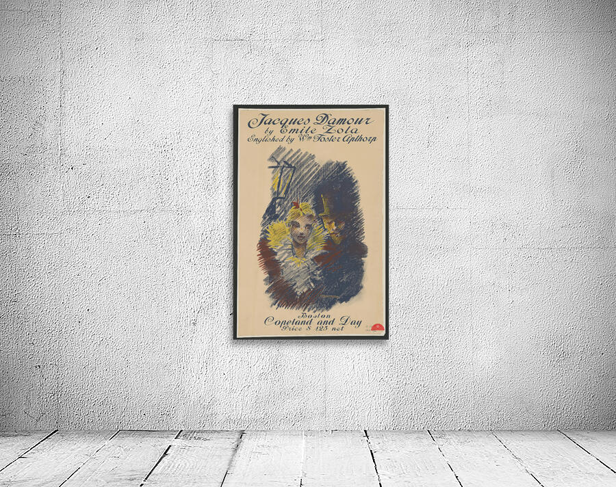 Woman and man 1896 print by Ethel Reed. Wall Preview