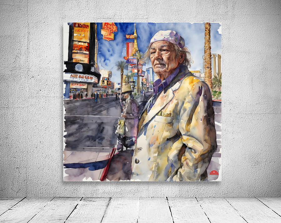 Watercolor Beyond Broke By Bruce Lazarus Wall Preview