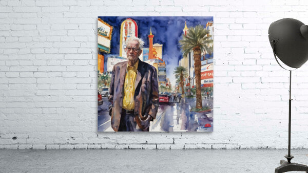 Watercolor  “Maybe Today”  By Bruce Lazarus Wall Preview