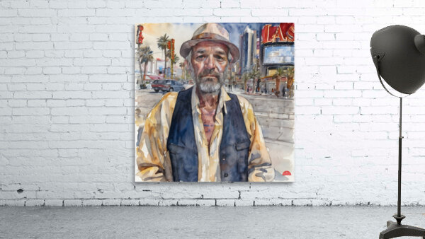 Watercolor You Never Know By Bruce Lazarus Wall Preview