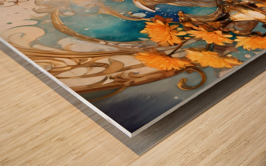 A dainty table By ISHISH Wood print