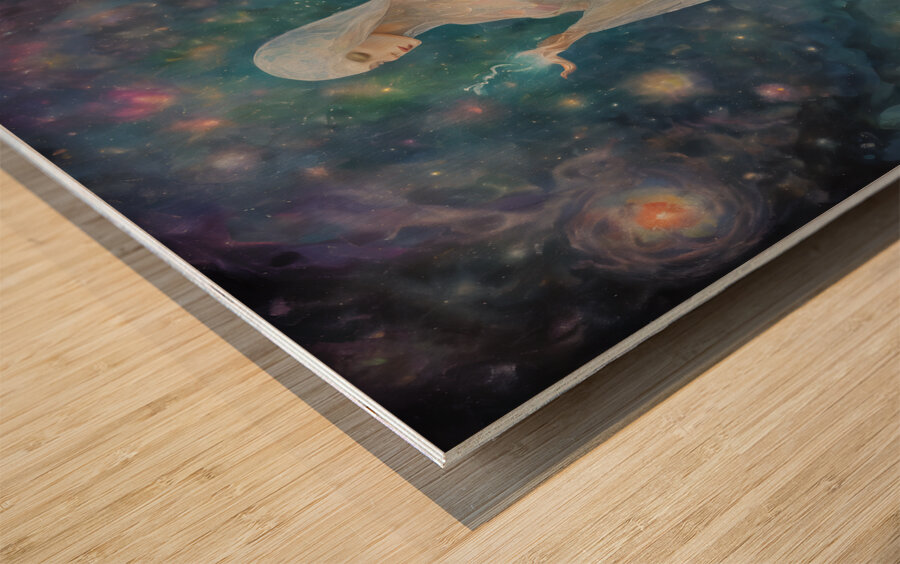 The Mystical Lady By ISHISH Wood print