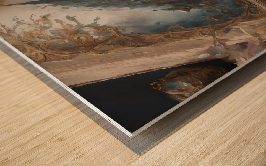 Fantasy Fable Ghost Book By ISHISH Wood print