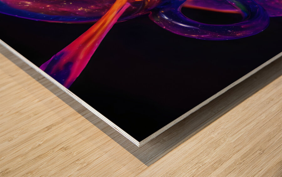  Cosmic Coffee Mug By ISHISH Wood print