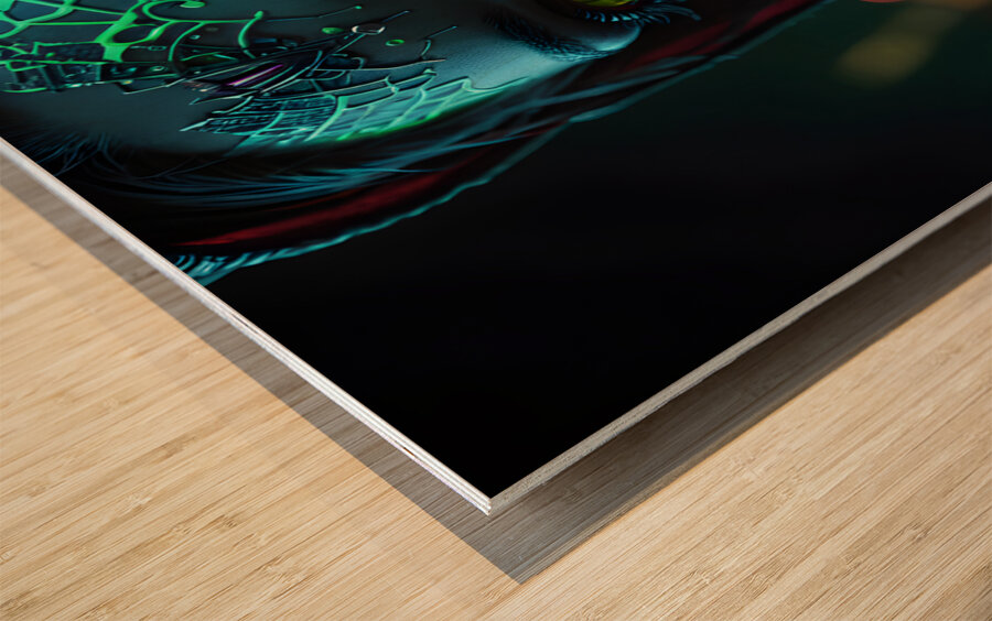 Cyberpunk Nymph By ISHISH Wood print