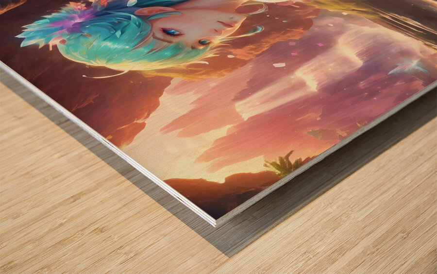 Spirit Girl By ISHISH Wood print