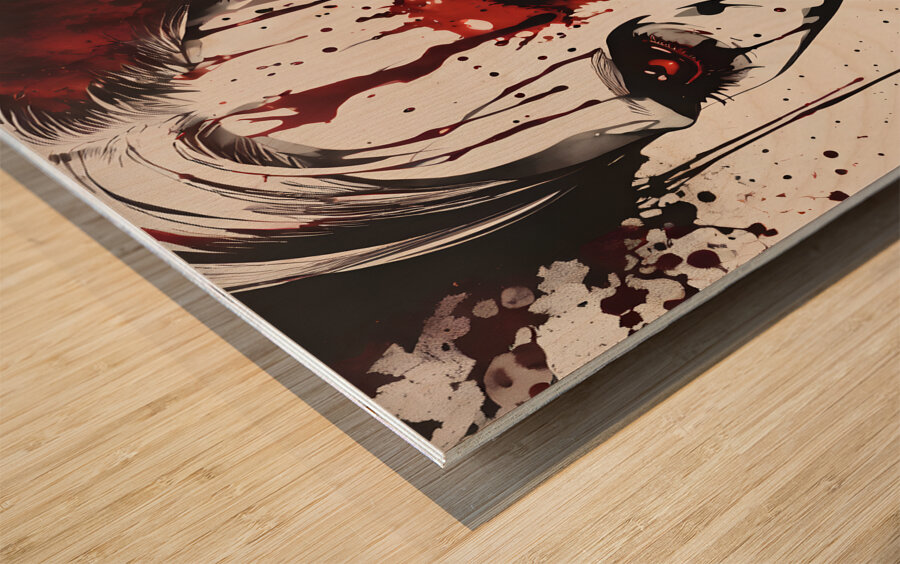 Blood Soaked Zombie By ISHISH Impression sur bois