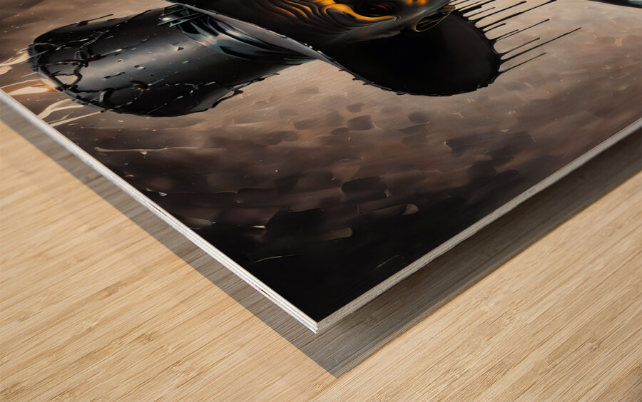 A Drip-ling Candle Ghost By ISHISH Wood print