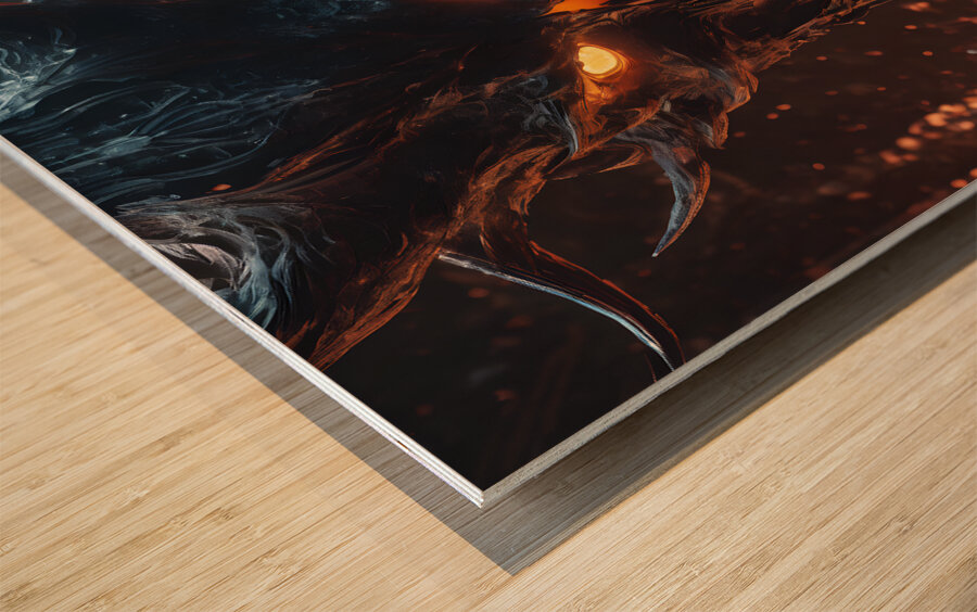 Grim Fusion Devil By ISHISH Wood print