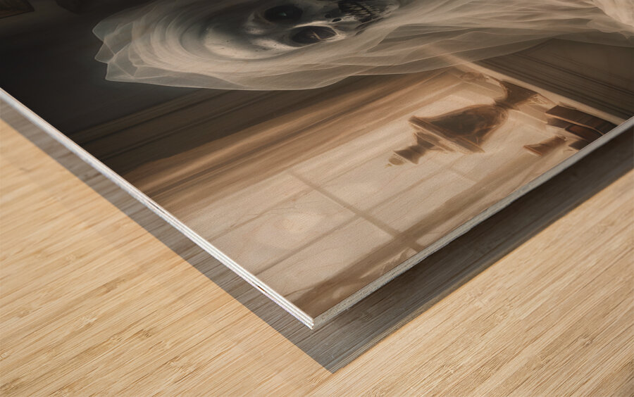 A Spine Chilling Day In Bed By ISHISH Wood print