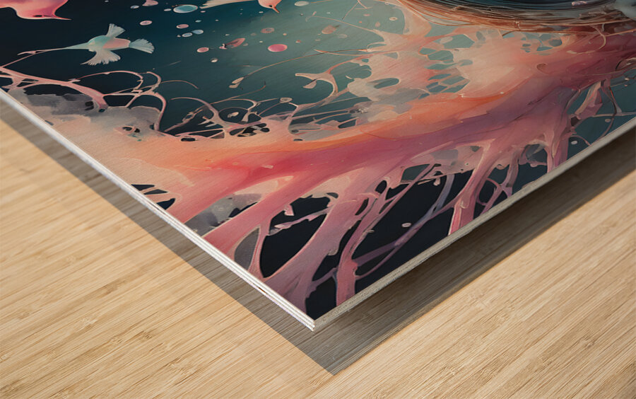 Gossamer Nest By ISHISH Wood print