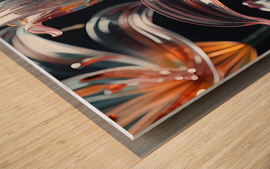 Transparent Majestic Glass Lily Flower By ISHISH Wood print