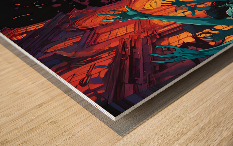 Living Dead Fresh Out Of The Grotto By ISHISH Wood print