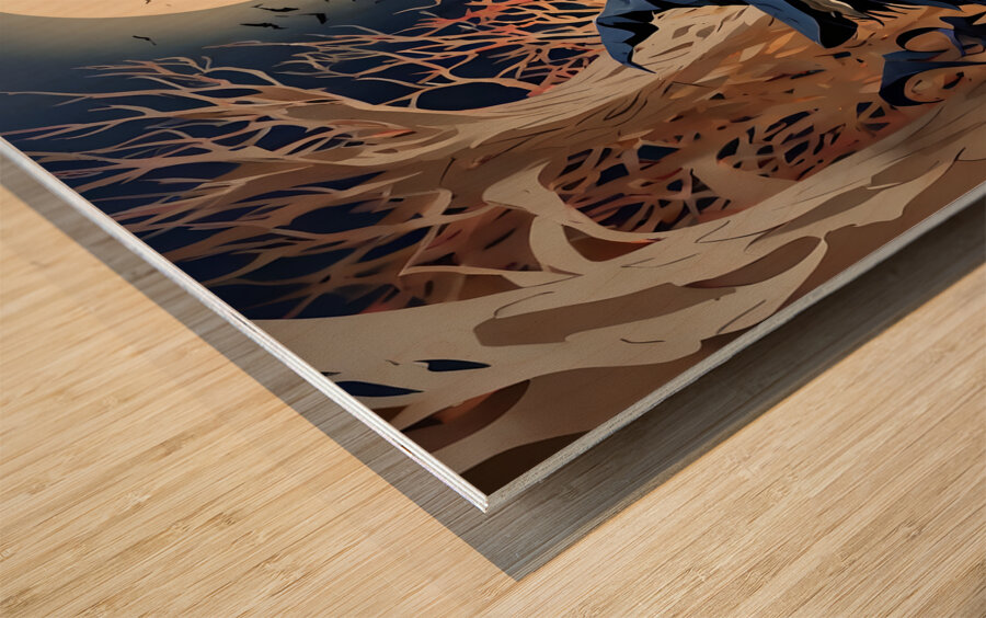 Witches Spell  Book By ISHISH Wood print