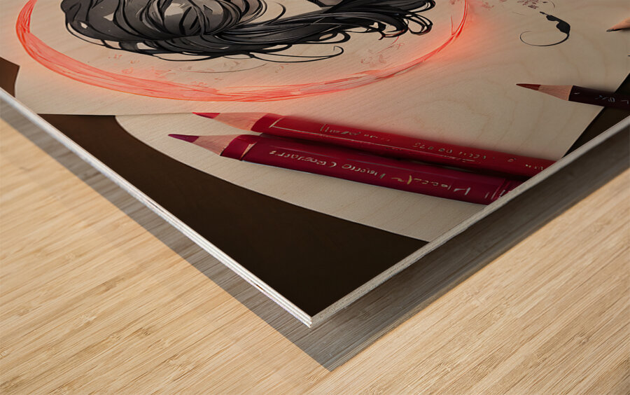 Magical Young Lady By ISHISH Wood print